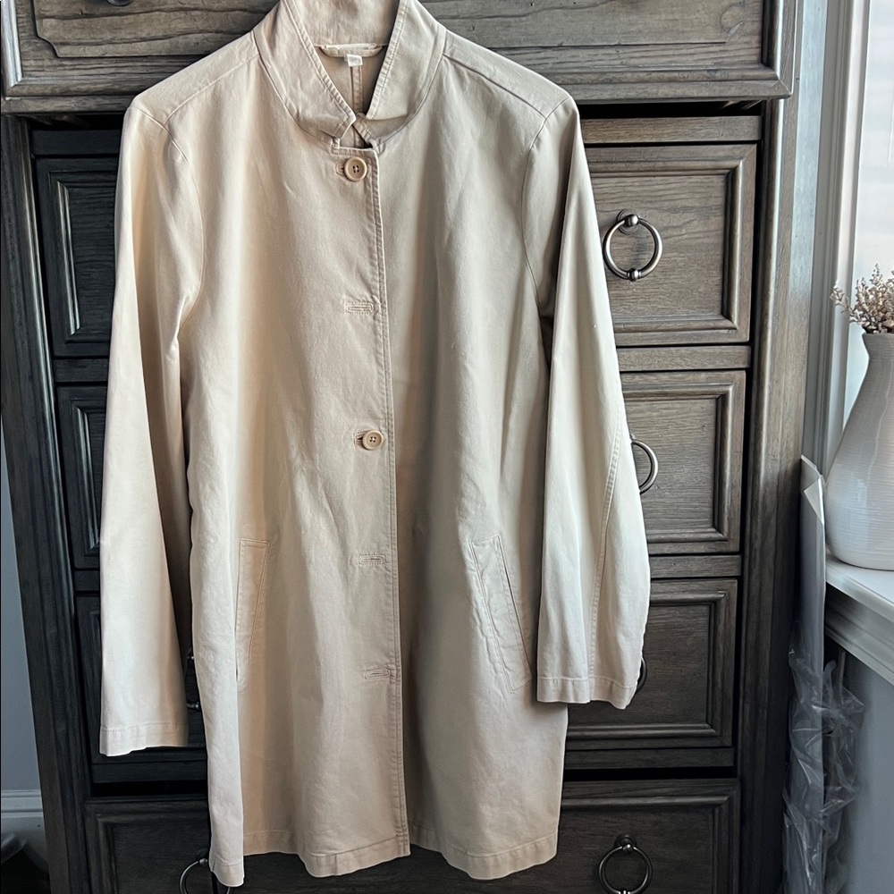 Eileen Fisher stand collar jacket - Excellent condition- Sz Large